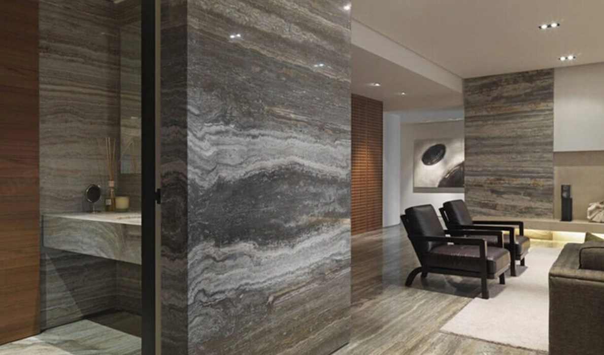 Titanium Travertine Marble